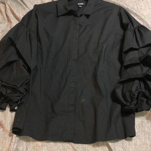 Ladies black dress shirt